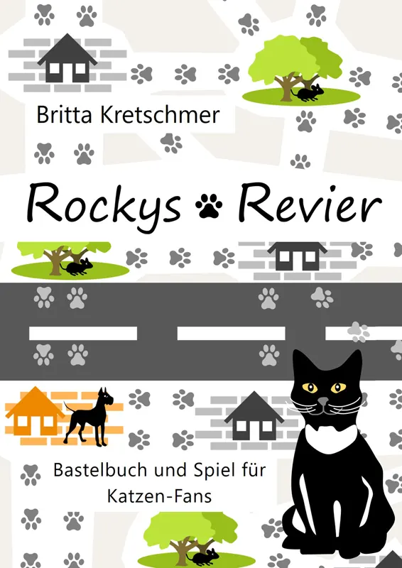 Rockys Revier, Bastelbuch und Spiel für Katzen Fans (Cover)